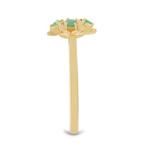 BUY EMERALD TRANSPARENT GEMSTONE RING IN 925 SILVER 
